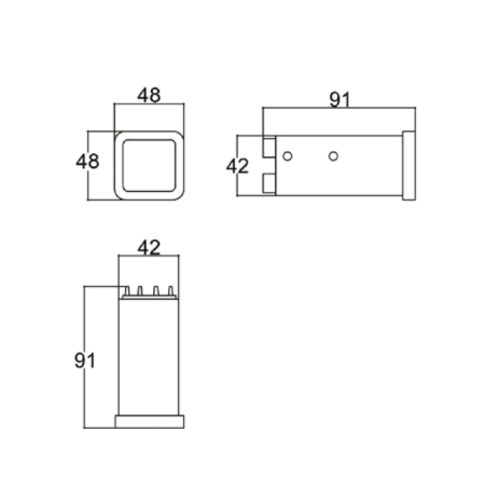 DIN-48X48X90-DESTEC