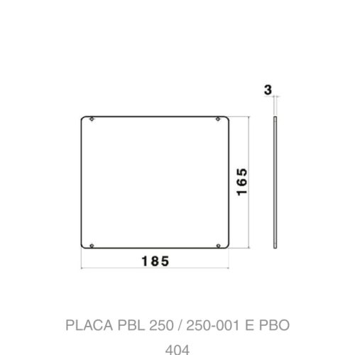 PLACA-PBL-250-250-001-E-PBO-404-DESTEC